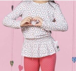 Matilda Jane Heartfelt Tunic Pink Strawberries Size 4